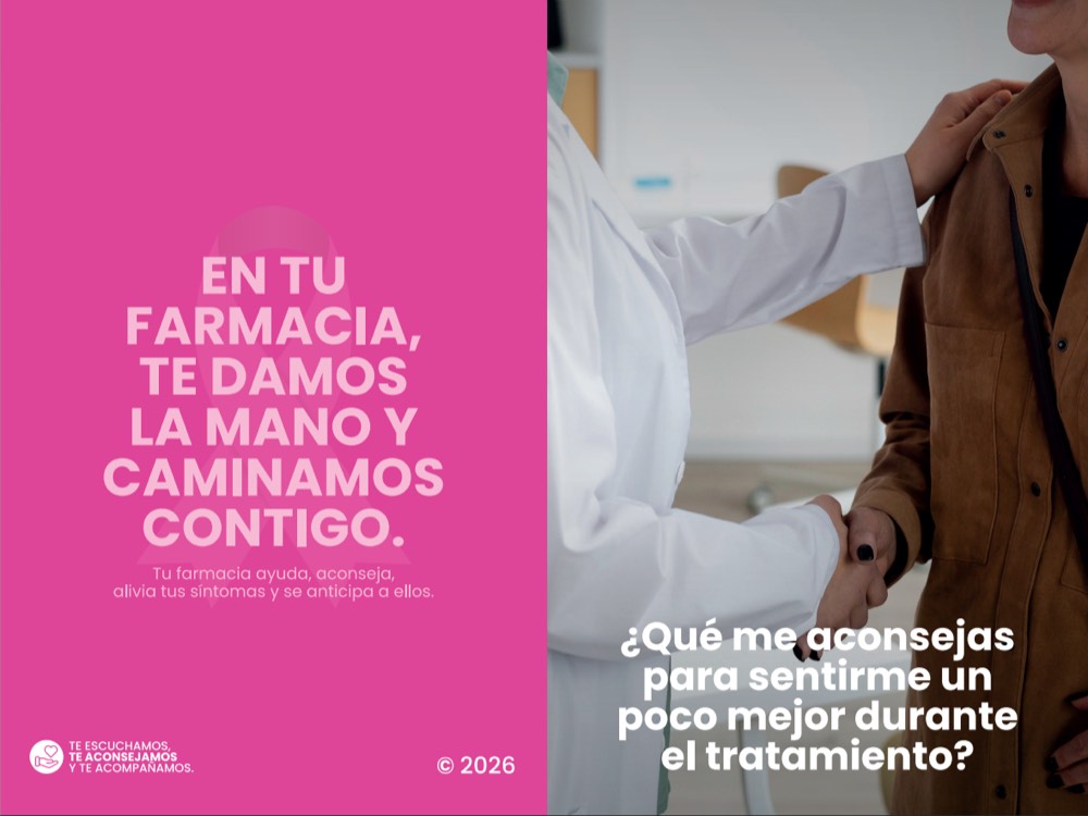 Campaña de apoyo oncológico «En tu farmacia te damos la mano y caminamos contigo»